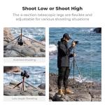 Lightweight Carbon Fiber Camera Tripod with Ball Head