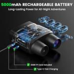 4K Night Vision Binoculars with HD Display