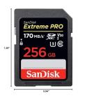 256GB SanDisk Extreme PRO SDXC UHS-I Card- C10, U3