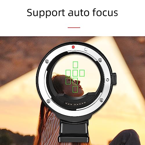 EF-EOS R Auto-Focus Lens Converter for Canon EOS R RP R3 R5 R50 R6 R7 R8 R10 Cameras