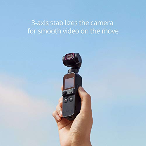 DJI Pocket 2 - 3-Axis Gimbal Stabilizer with 4K Camera, Pocket-Sized, Black