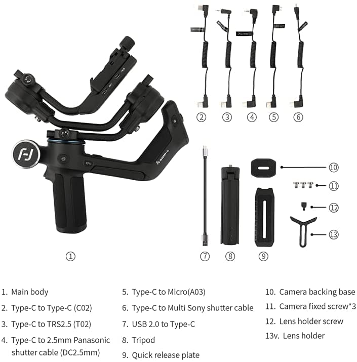 FeiyuTech SCORP-C Camera Stabilizer Gimbal - Bestseller
