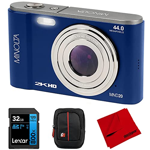 Minolta MND20-BL Ultra HD Digital Camera Bundle