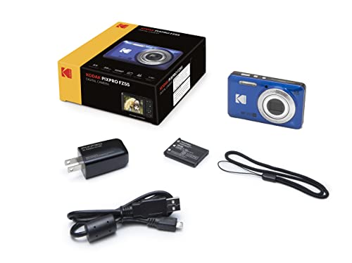 Kodak PIXPRO FZ55 Digital Camera Bundle - Blue