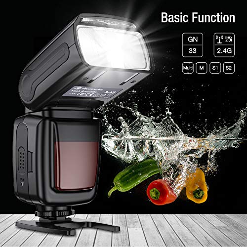 Powerextra LCD Flash Speedlite, Wireless Flash Trigger Kit