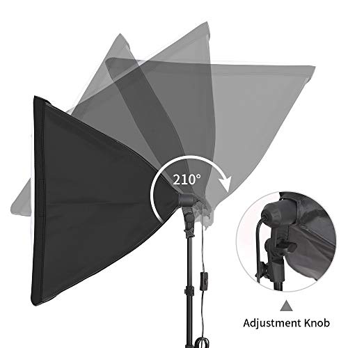 Kshioe 800W Lighting Kit with Backdrop Support