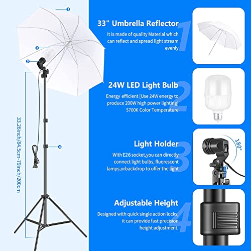 NEEWER Best Selling Photo Lighting Kit with Backdrops
