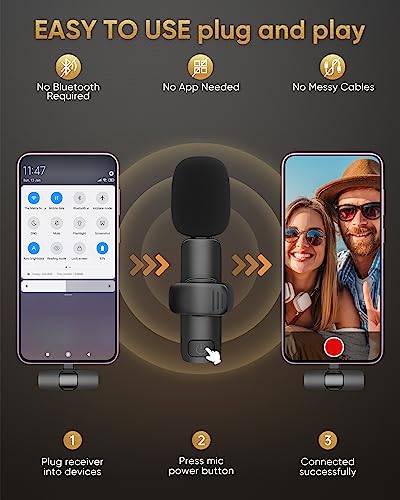 Dual Wireless Lavalier Microphone for Video Recording