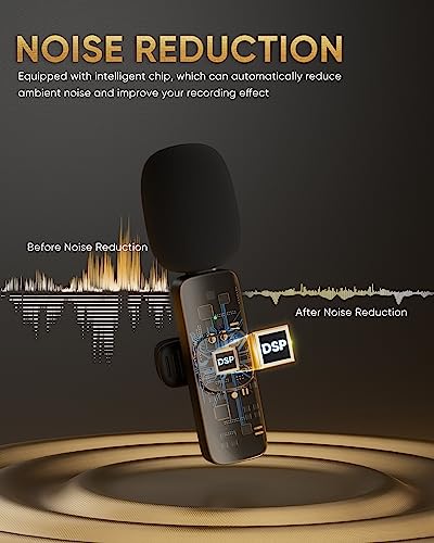 Dual Wireless Lavalier Microphone for Video Recording