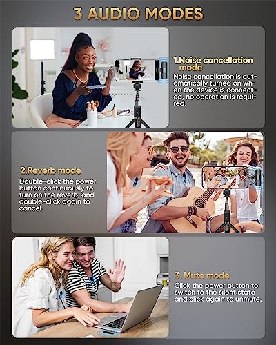Dual Wireless Lavalier Microphone for Video Recording