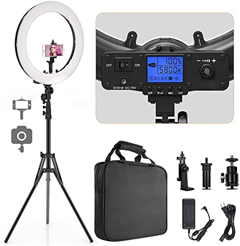 19" Pixel Bi-Color Ring Light with Stand