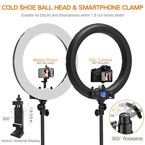 19" Pixel Bi-Color Ring Light with Stand