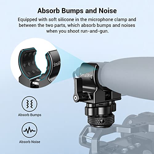SmallRig Cold Shoe Microphone Holder with Silicone Absorption