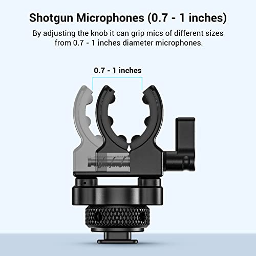 SmallRig Cold Shoe Microphone Holder with Silicone Absorption