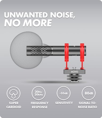 Movo X1 Mini Supercardioid Video Shotgun Microphone