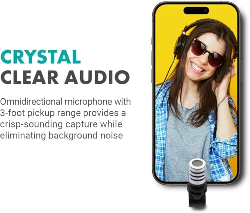 Movo USB-C Microphone for iPhone 15 & Vlogging