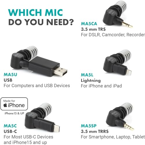 Movo USB-C Microphone for iPhone 15 & Vlogging
