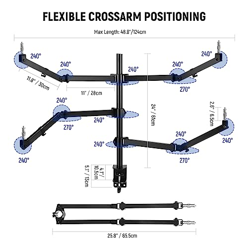 NEEWER Desktop Camera Stand with Flexible Articulating Arms