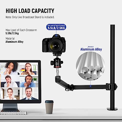 NEEWER Desktop Camera Stand with Flexible Articulating Arms