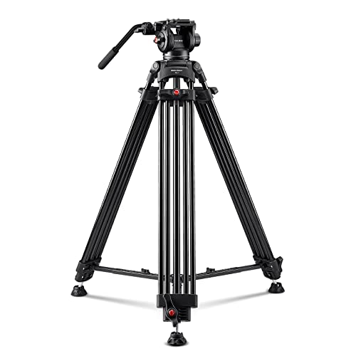 RAUBAY 70.8" Pro Video Tripod Fluid Head DSLR
