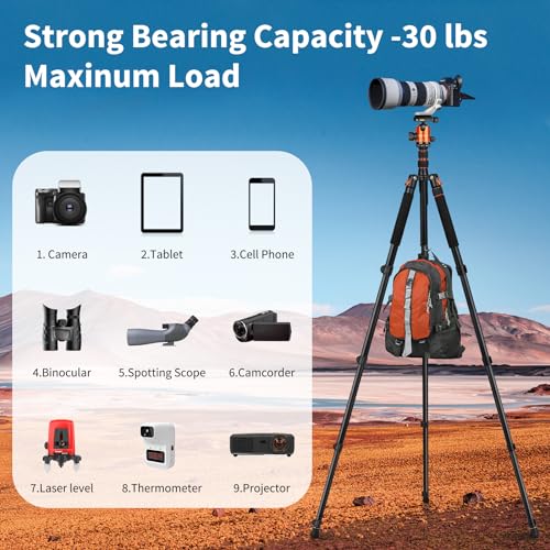 VICTIV 81" Camera Tripod: Heavy Duty & Professional