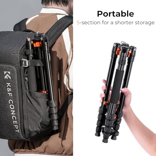 67" K&F Concept Camera Tripod + 360° Ball Head