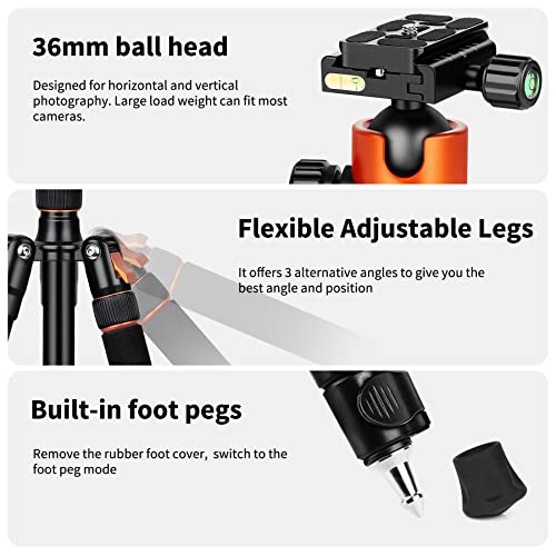 VICTIV 81" Camera Tripod: Heavy Duty & Professional