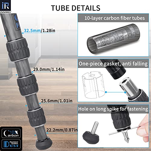 GT324C Carbon Fiber Tripod - Professional DSLR Stand