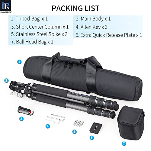 GT324C Carbon Fiber Tripod - Professional DSLR Stand