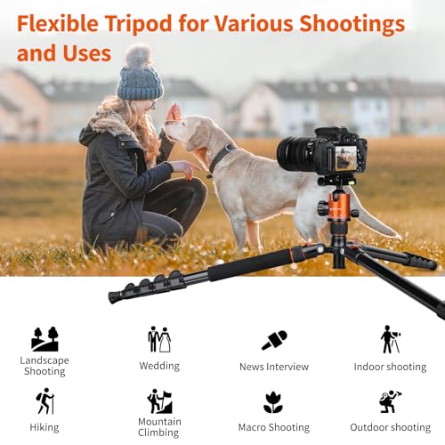 VICTIV 81" Camera Tripod: Heavy Duty & Professional