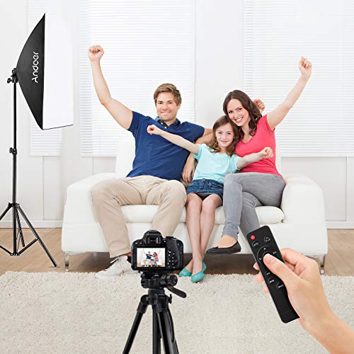Andoer Softbox Photo Lighting Kit with Remote Control