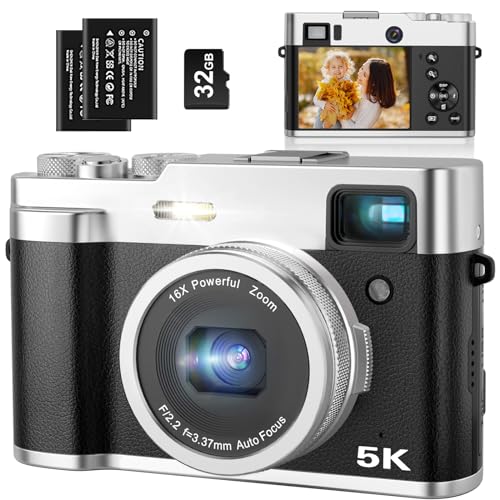 5K Autofocus Digital Camera with 48MP & More
