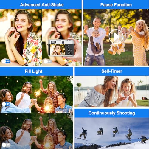 5K Autofocus Digital Camera with 48MP & More