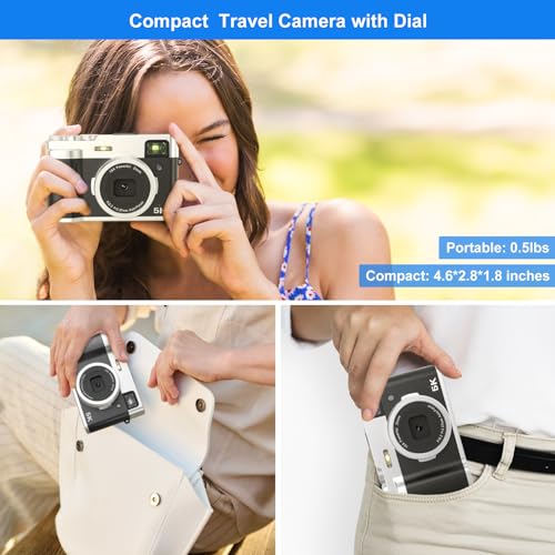 5K Autofocus Digital Camera with 48MP & More