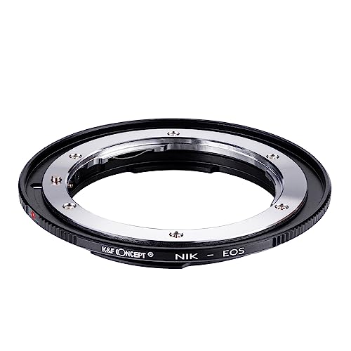 K&F Concept Lens Mount Adapter for Nikon Lens to Canon Cameras