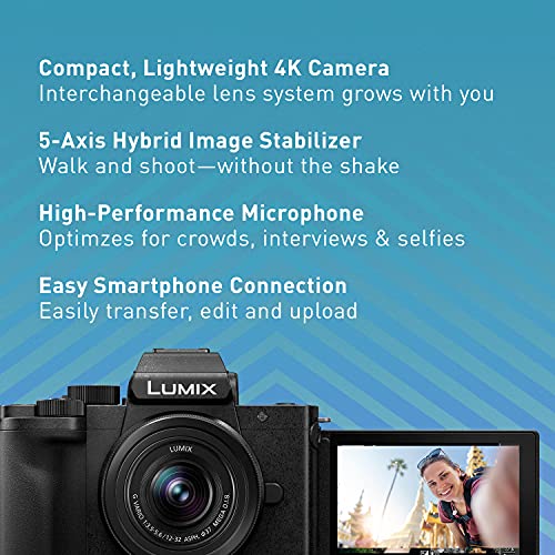 Panasonic LUMIX G100 4K Camera with Microphone
