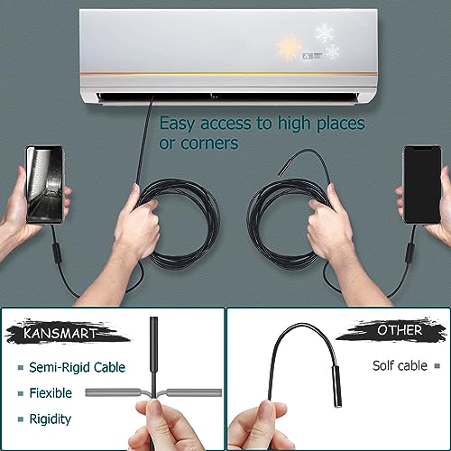 Kansmart iPhone Endoscope Camera: 1920p HD Borescope
