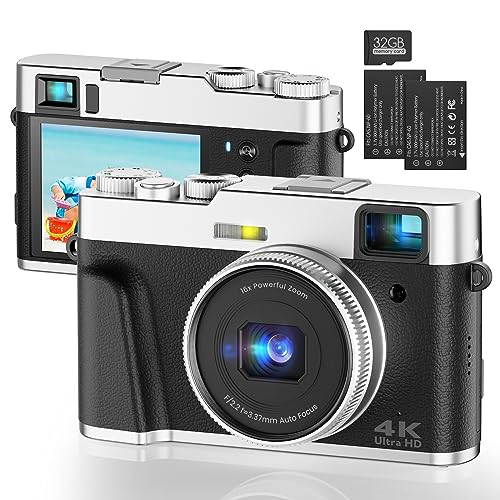 Compact 4K Autofocus Camera with 48MP, 16X Zoom