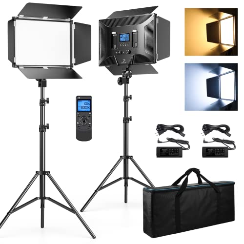 D50 Photography Lighting Kit - 2-Pack LED Video Lights