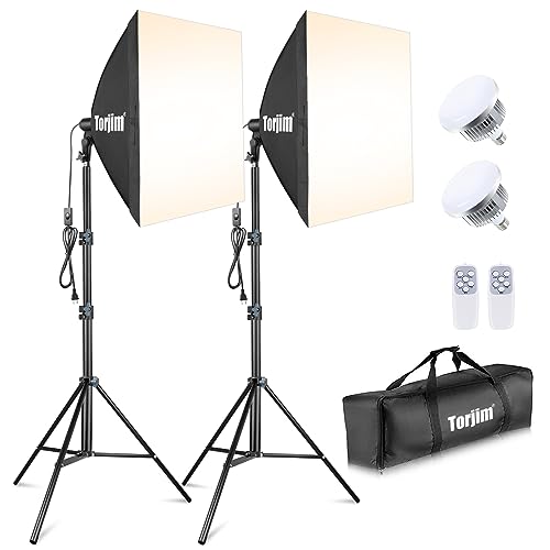 Torjim Softbox Lighting Kit: Professional Studio Photography Gear