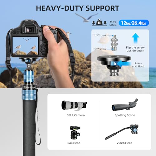 SIRUI AM-404FL Camera Monopod: Lightweight, 360° Panorama