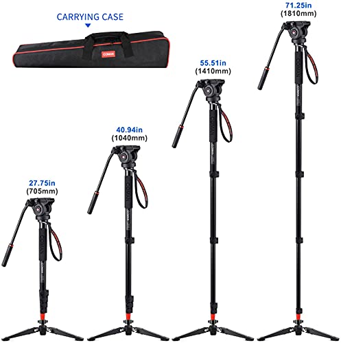 COMAN KX3232 Professional Telescopic Camera Monopod