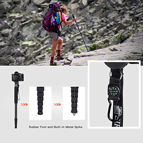 Compact Carbon Fiber Monopod for Lightweight Travel