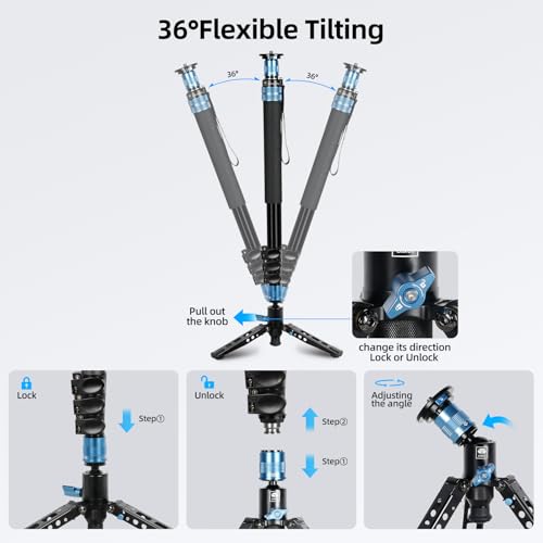 SIRUI AM-404FL Camera Monopod: Lightweight, 360° Panorama