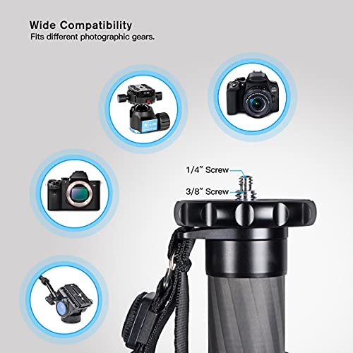 Compact Carbon Fiber Monopod for Lightweight Travel