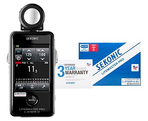 Sekonic L-478DR-U-EL Lightmeter: Exclusive 3-Year Warranty