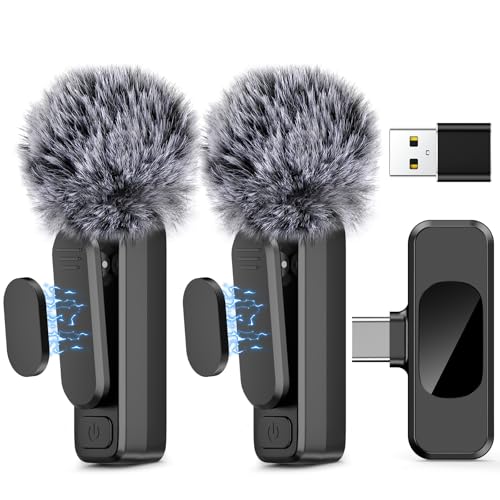 Wireless Lavalier Microphone for Vlogs and Streaming