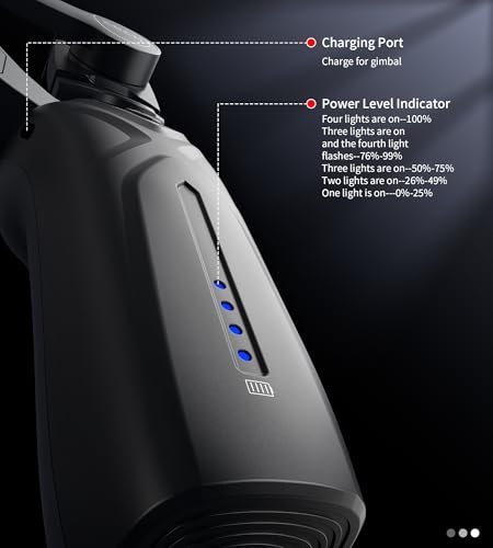 AI-Tracked 3-Axis Foldable Smartphone Gimbal Stabilizer