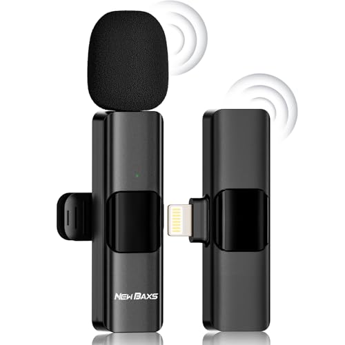 BAXS Wireless Lavalier Microphone for iPhone & Vlogs
