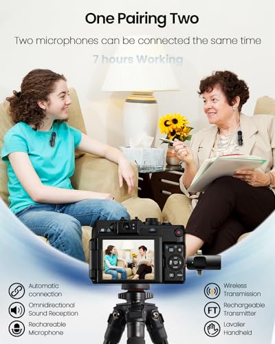 4-in-1 Wireless Lavalier Microphone for All Devices